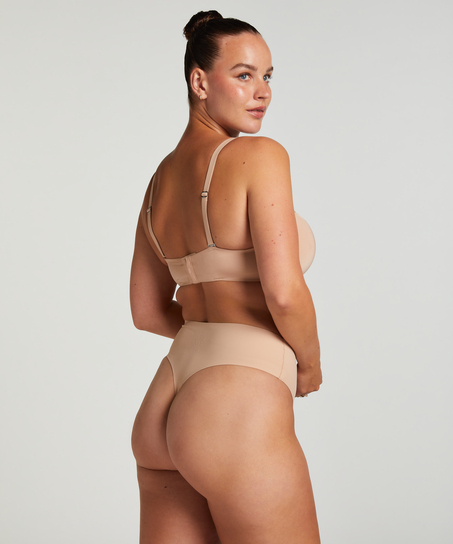 Voorgevormde strapless beugel-bh Smooth, Beige