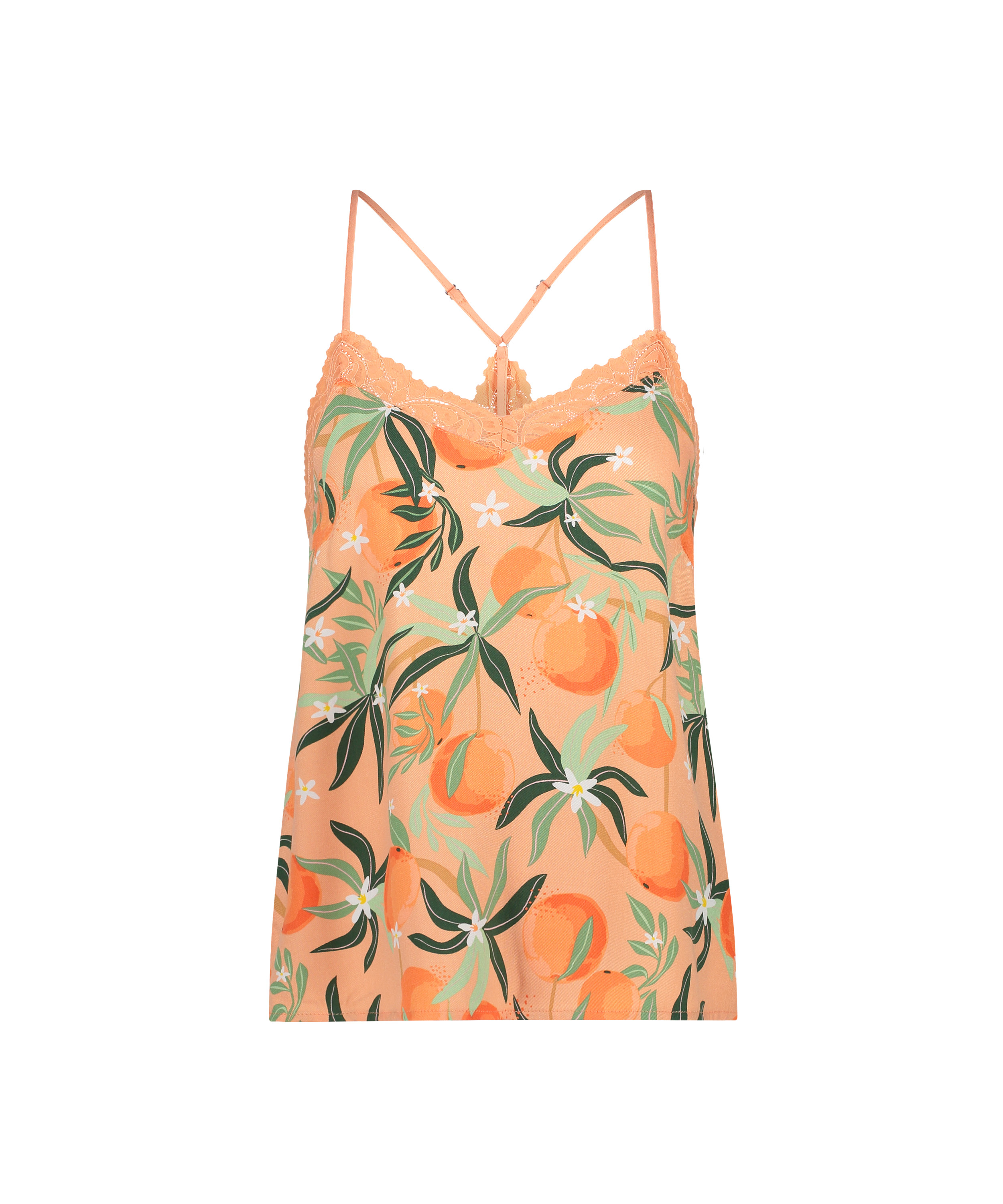 Cami top Woven Lace, Roze, main