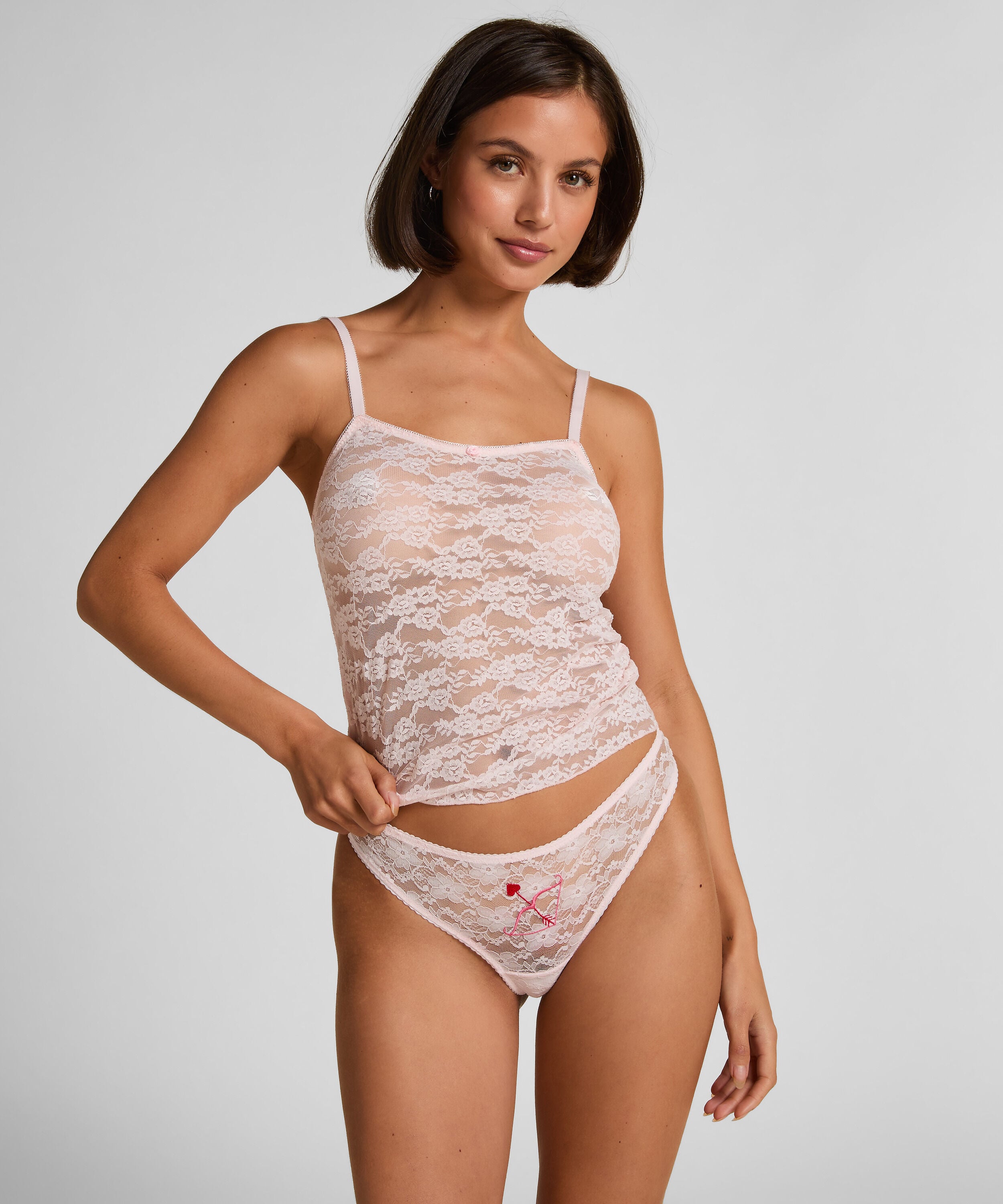 Coffret-cadeau Lot de 3 de strings pour la Saint-Valentin, Rose