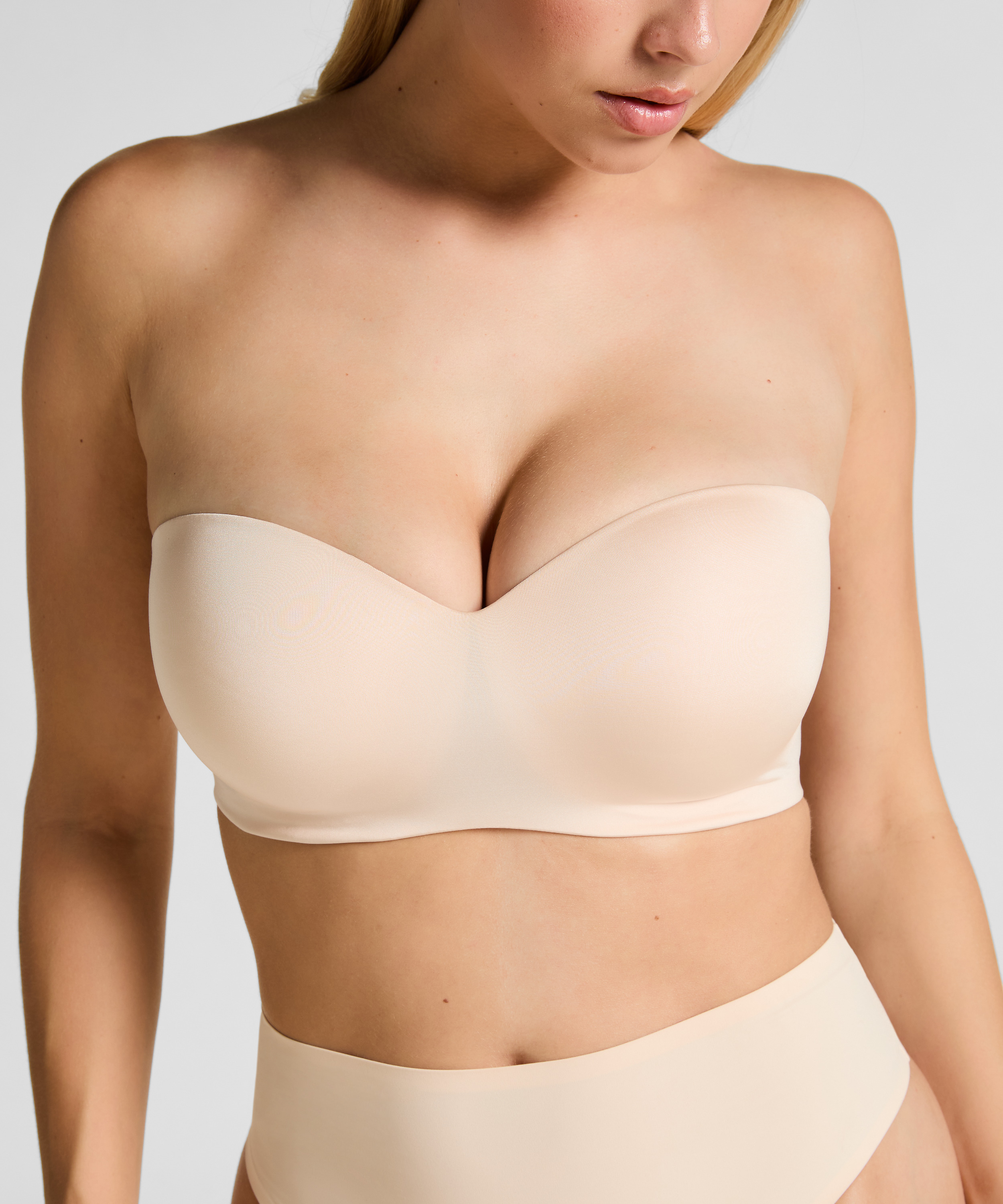 Voorgevormde strapless beugel-bh Smooth, Beige, main