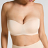 Voorgevormde strapless beugel-bh Smooth, Beige