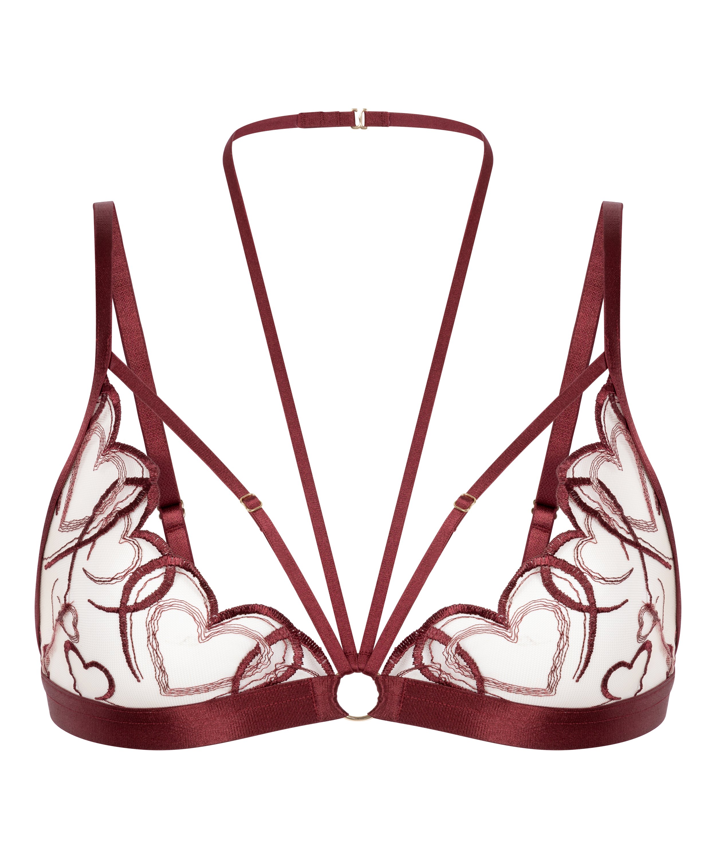 Haut de corset Olivia, Rouge, main