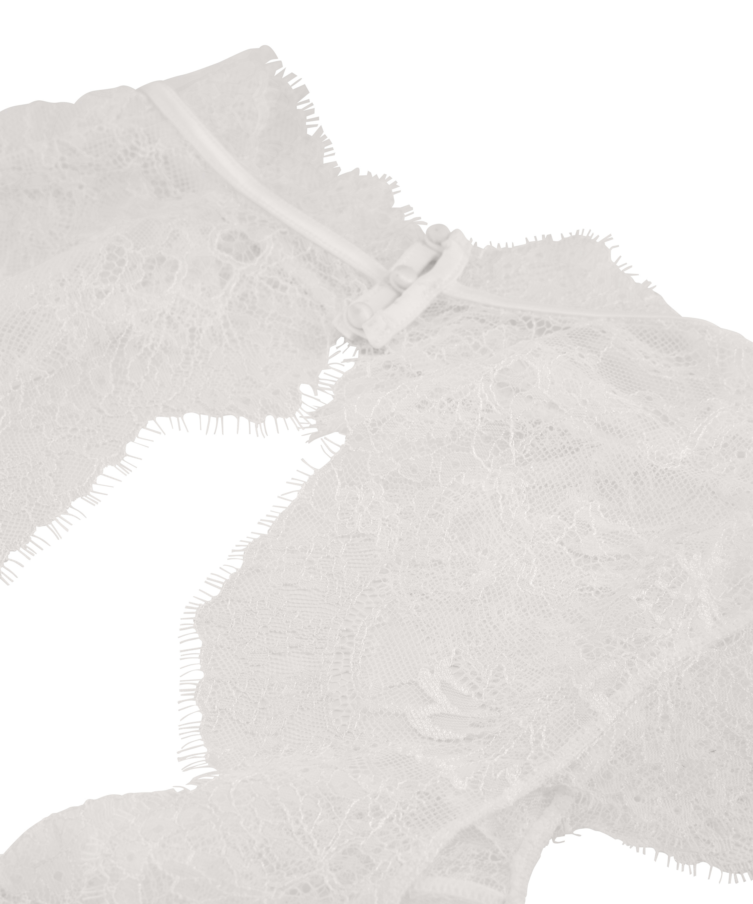 Haut tissé Lace Camille, Blanc, main