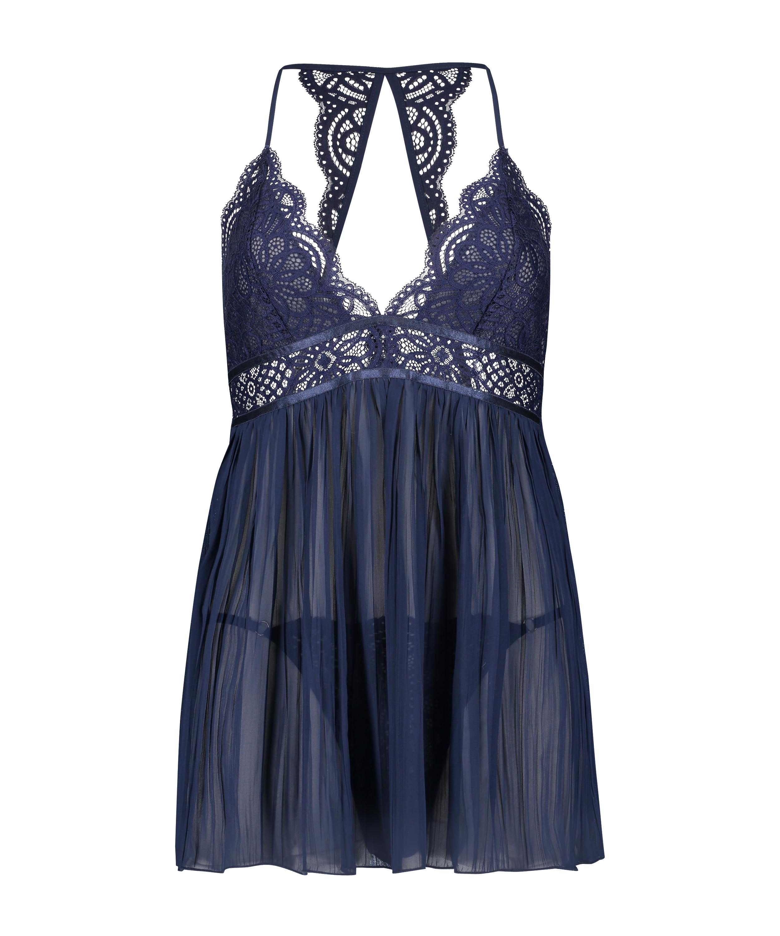 Babydoll Chiffon, Blauw, main