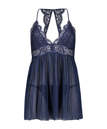 Babydoll Chiffon, Blauw