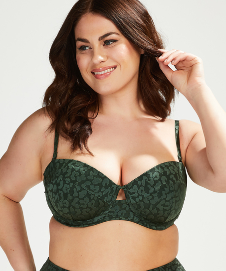 Haut de bikini à armatures préformé Tonal Leo Taille E +, Vert