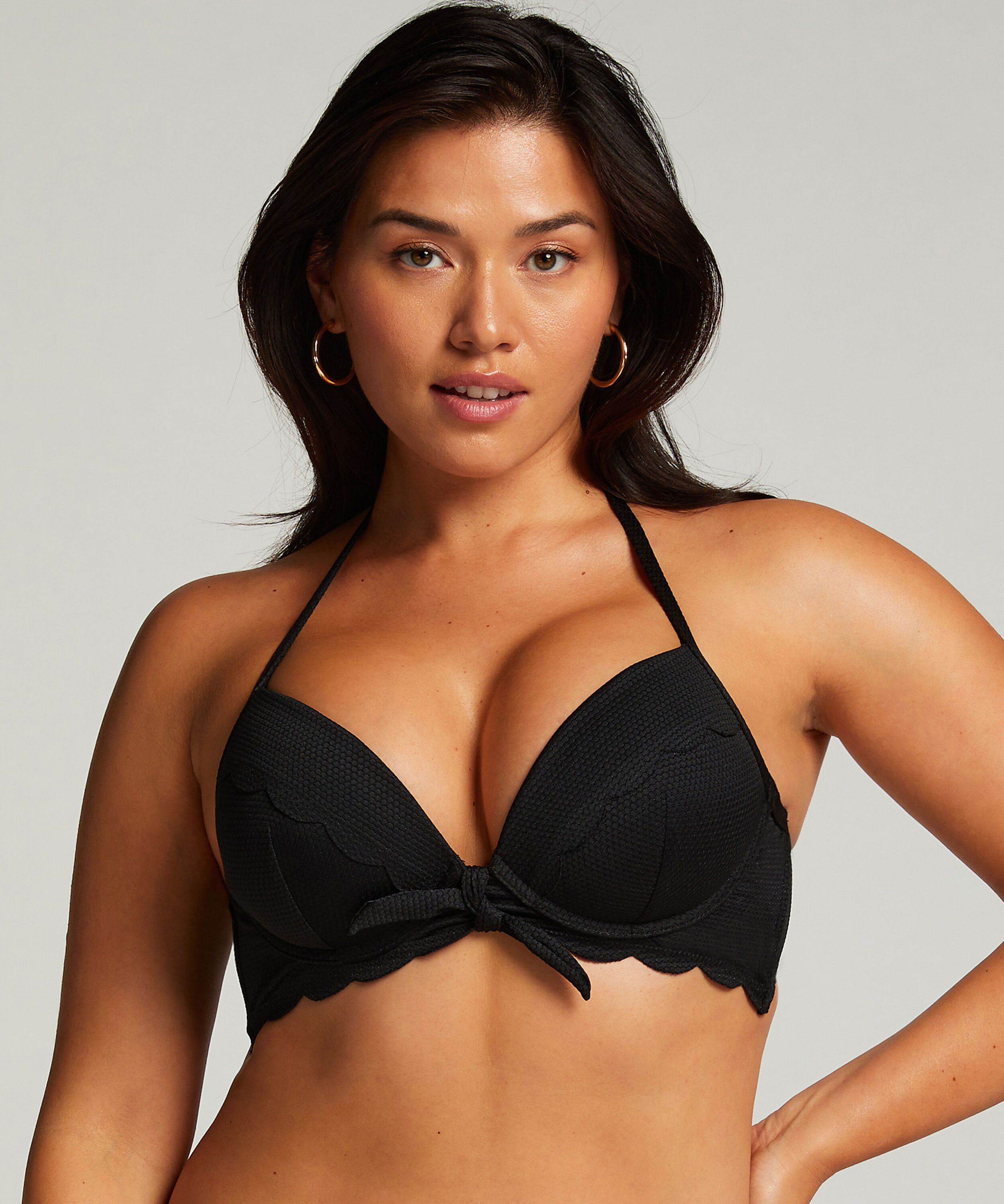 Push up bikini top hotsell zwart