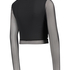 Haut crop-top HKMX, Noir