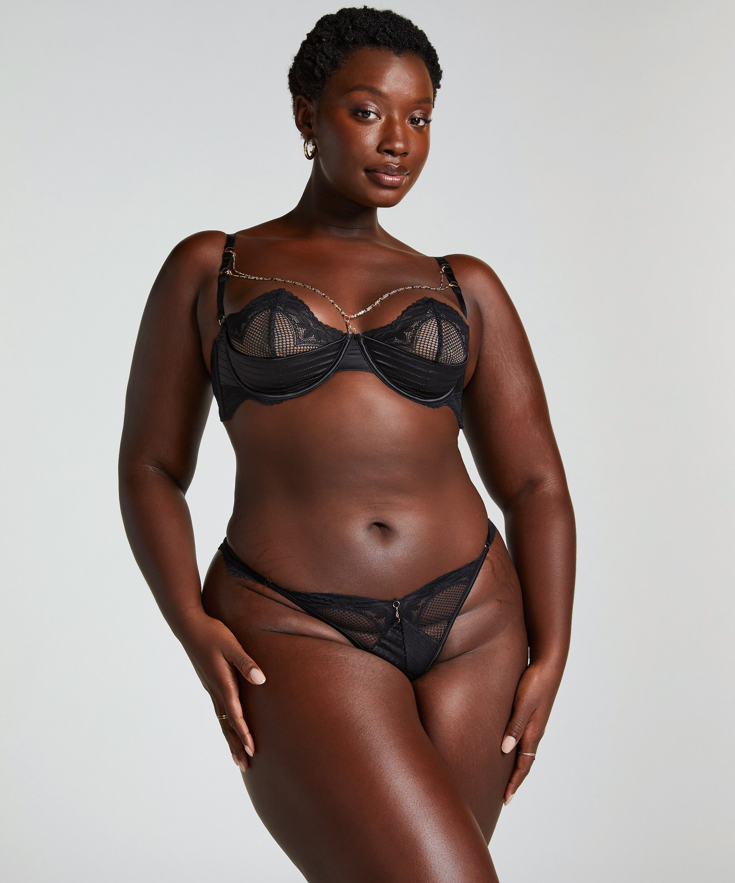 Soutien-gorge rembourré demi-bonnet à armatures préformé Belladonna