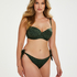 Bas de bikini brésilien Tonal Leo, Vert