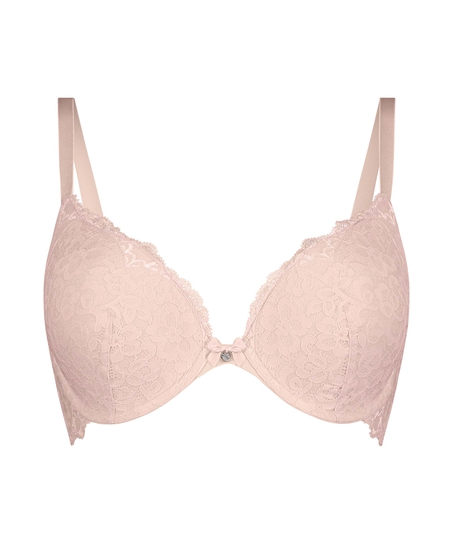Soutien-gorge &agrave; armatures pr&eacute;form&eacute; push-up Marine, Rose