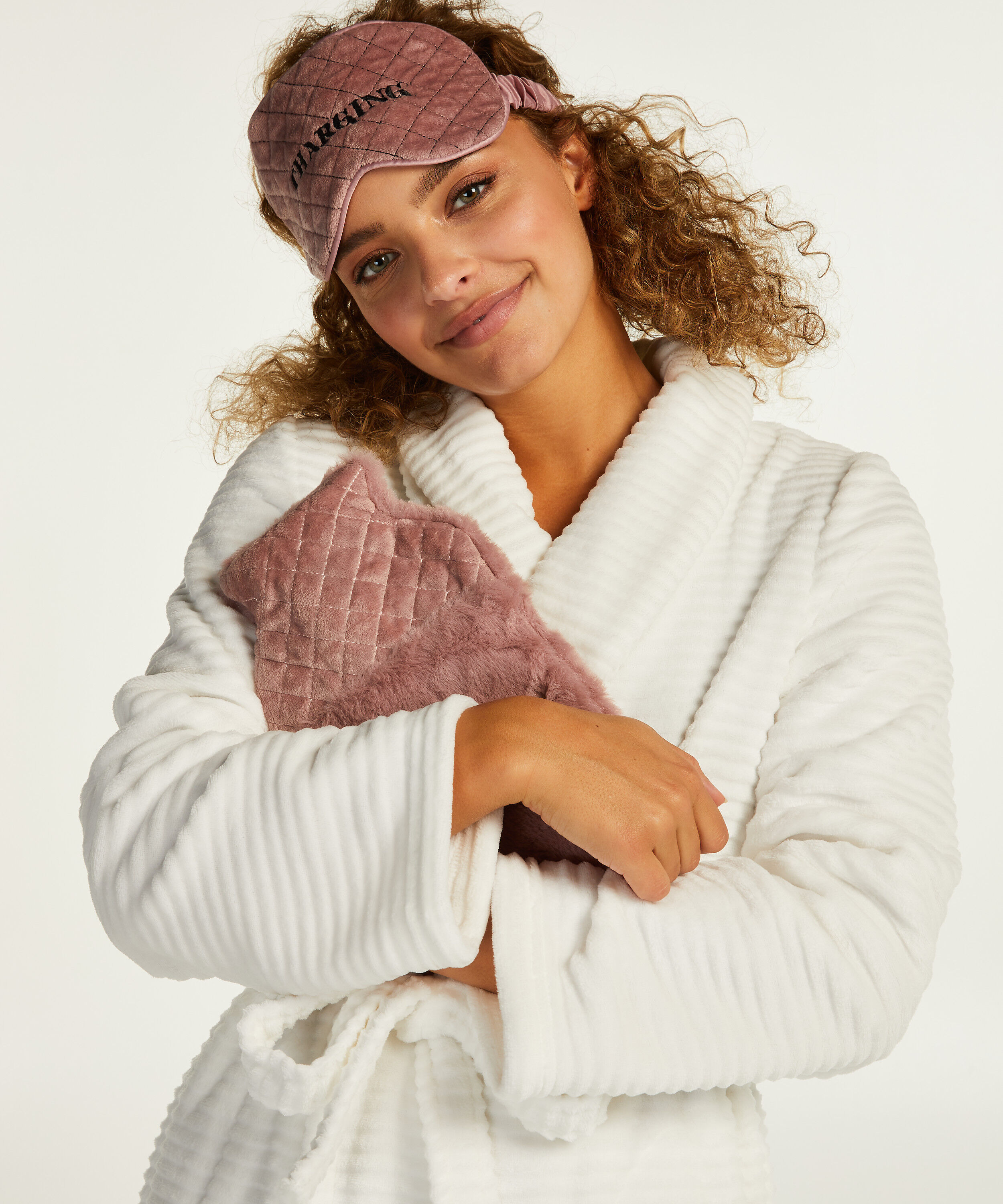 Kruik en oogmasker set, Roze