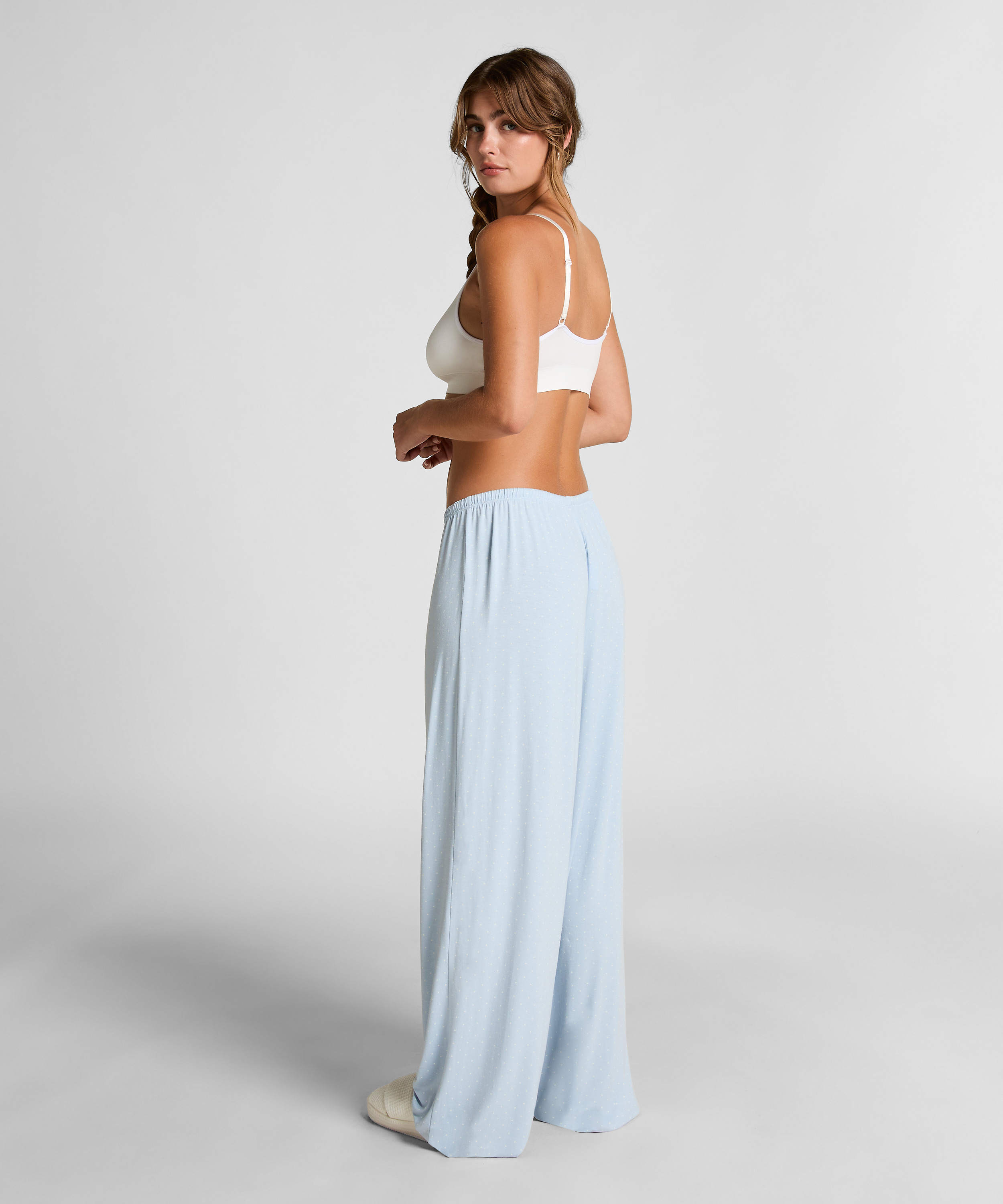 Pantalon en jersey, Bleu, main