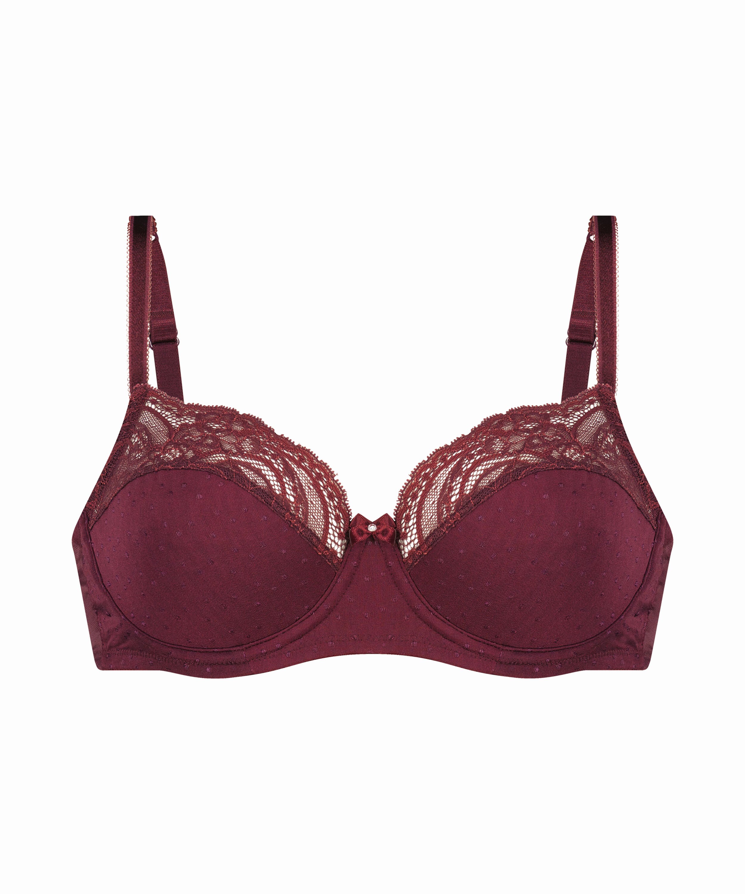 Soutien-gorge &agrave; armatures non-pr&eacute;form&eacute; Sophie, Pourpre