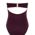 Maillot de bain bandeau en néoprène, Pourpre