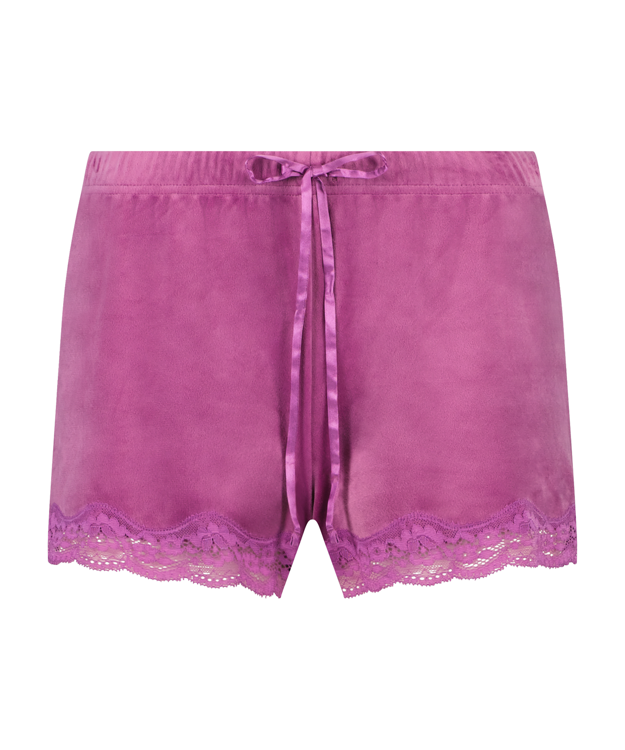 Shorts Velours Lace, Paars, main