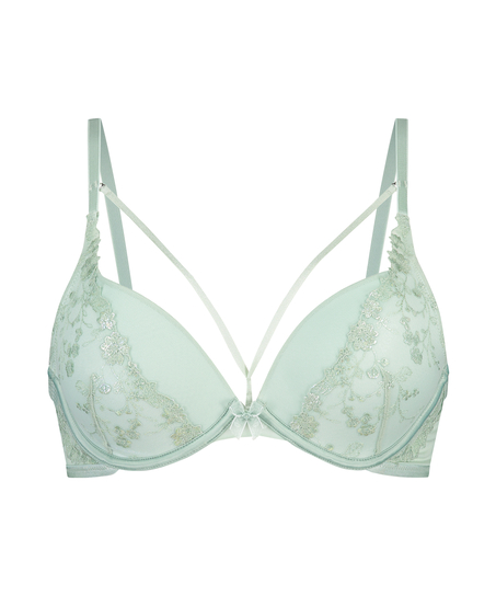Voorgevormde push-up beugel bh Lillia, Groen