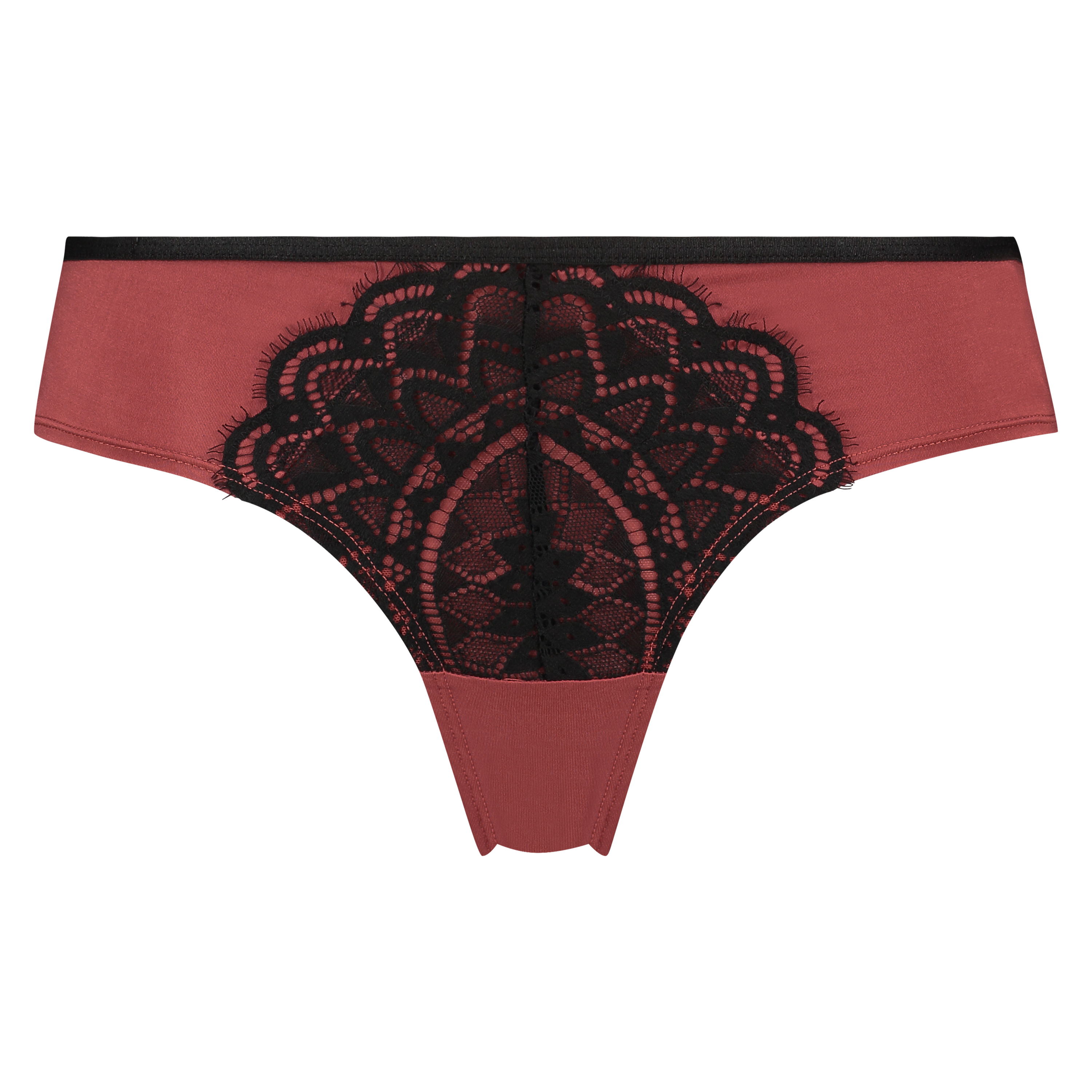 Slip brésilien Lina, Rouge, main