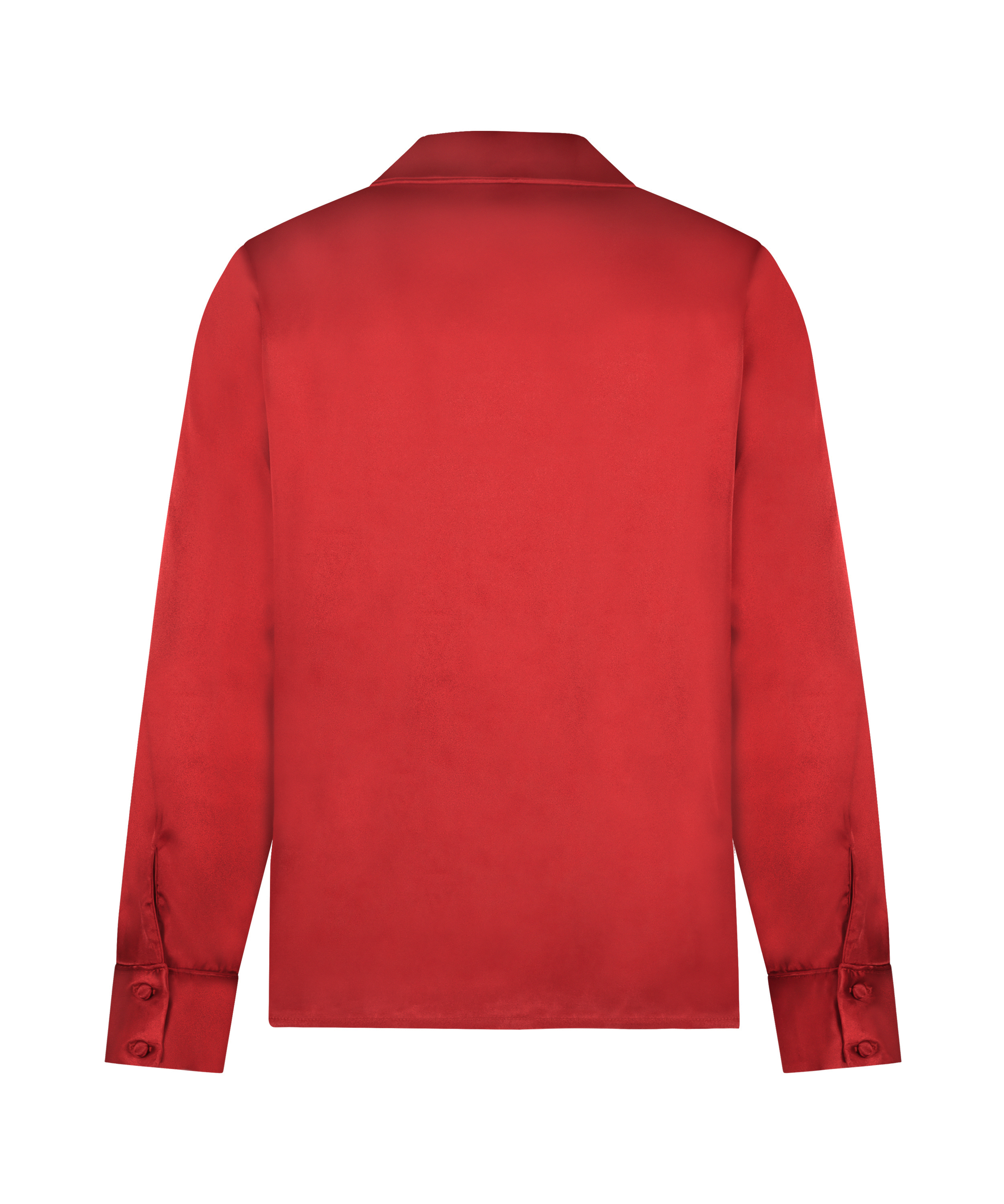 Jacket lange mouwen Satijn, Rood, main