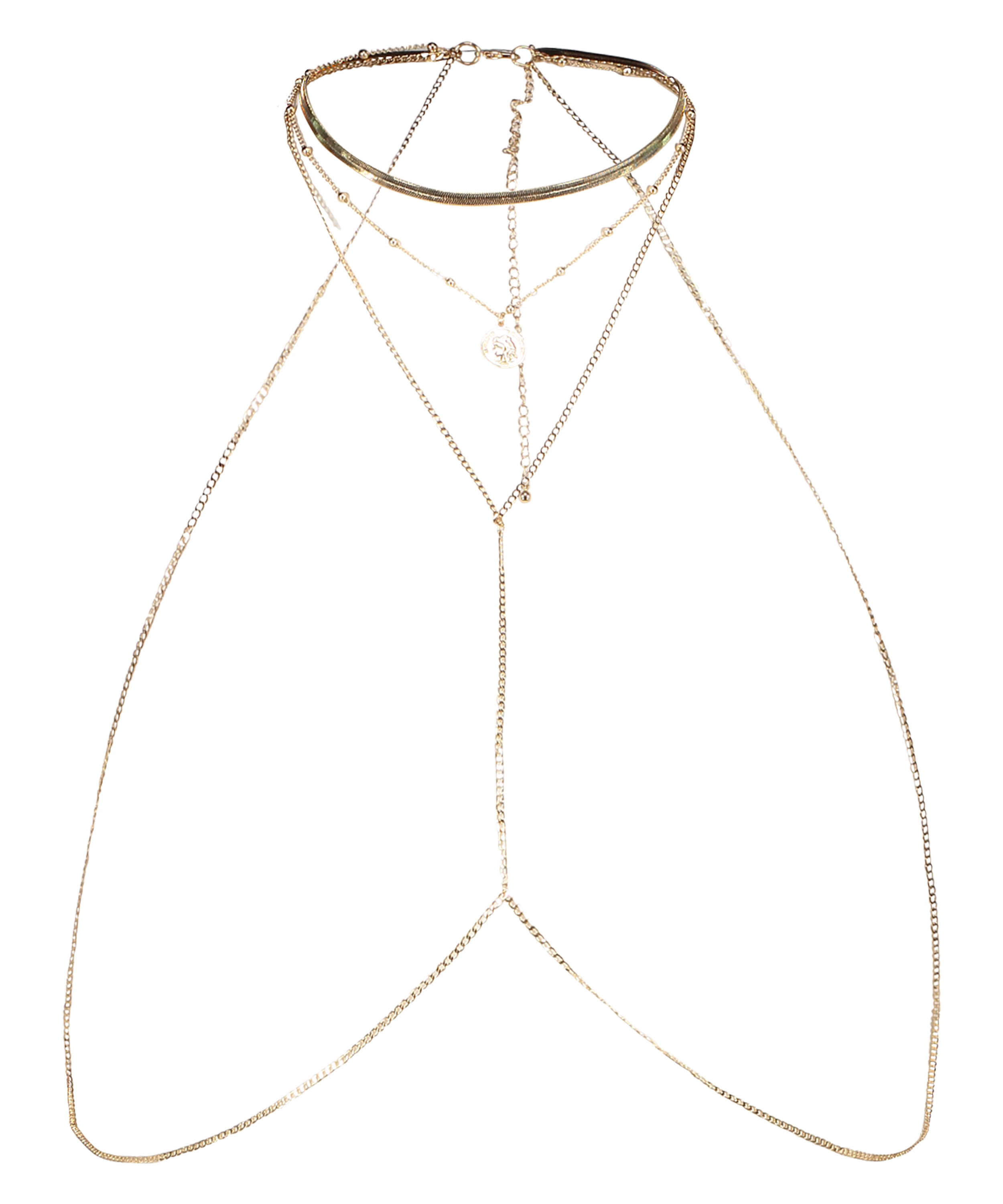 Cha&icirc;ne fa&ccedil;on harnais, Jaune, main