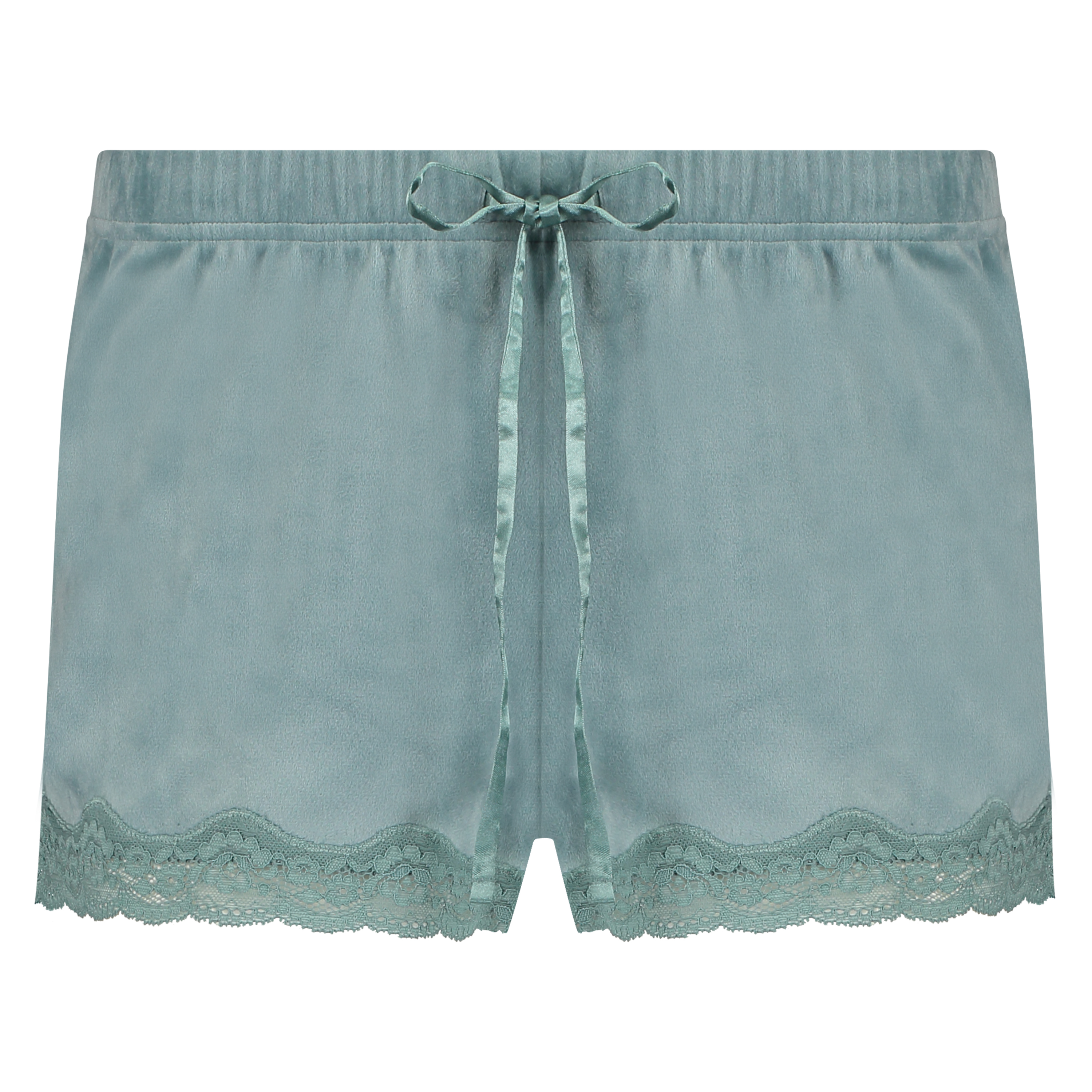 Shorts Velours Lace, Groen, main