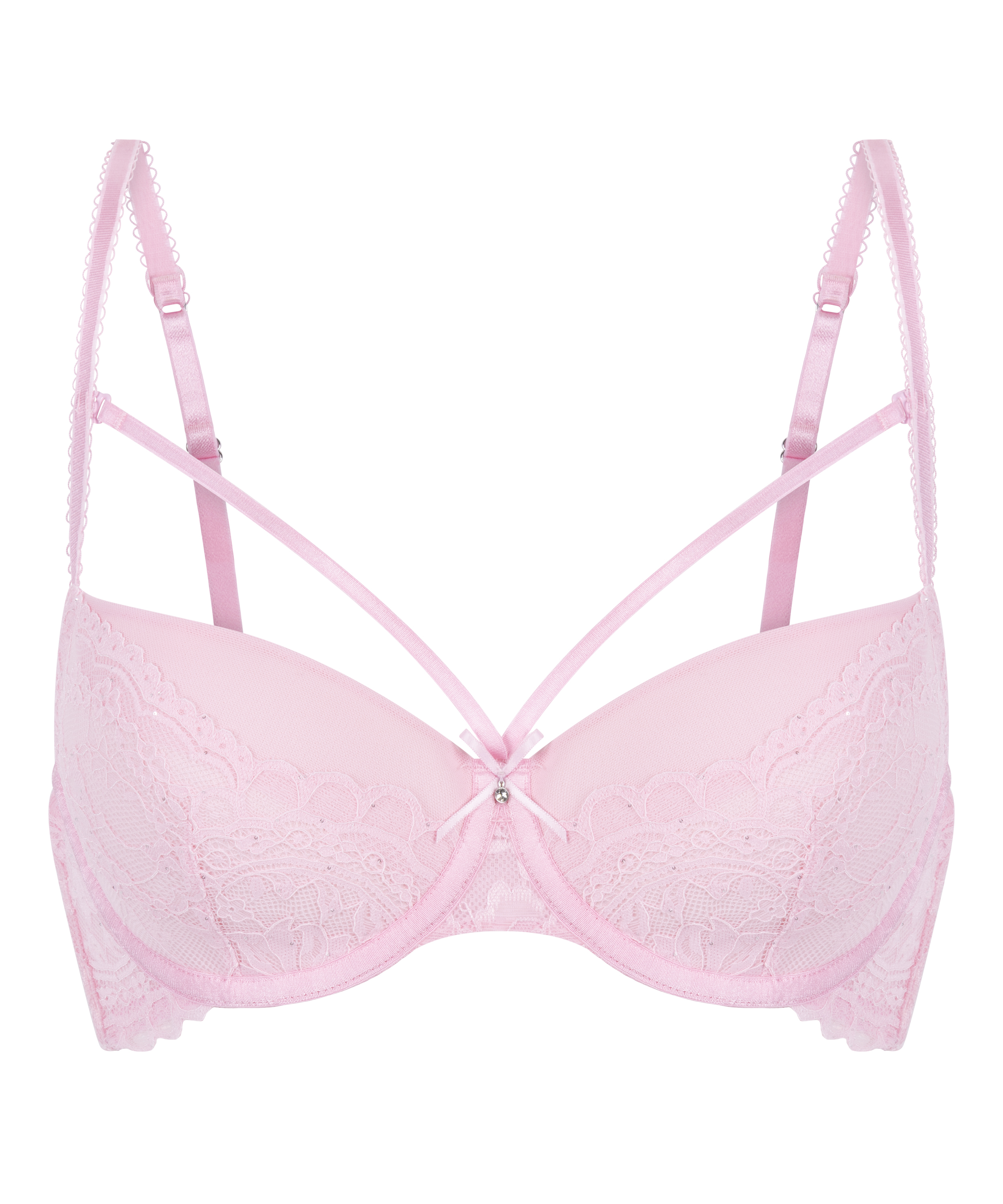 Soutien-gorge &agrave; armatures pr&eacute;form&eacute; Isadora, Rose, main