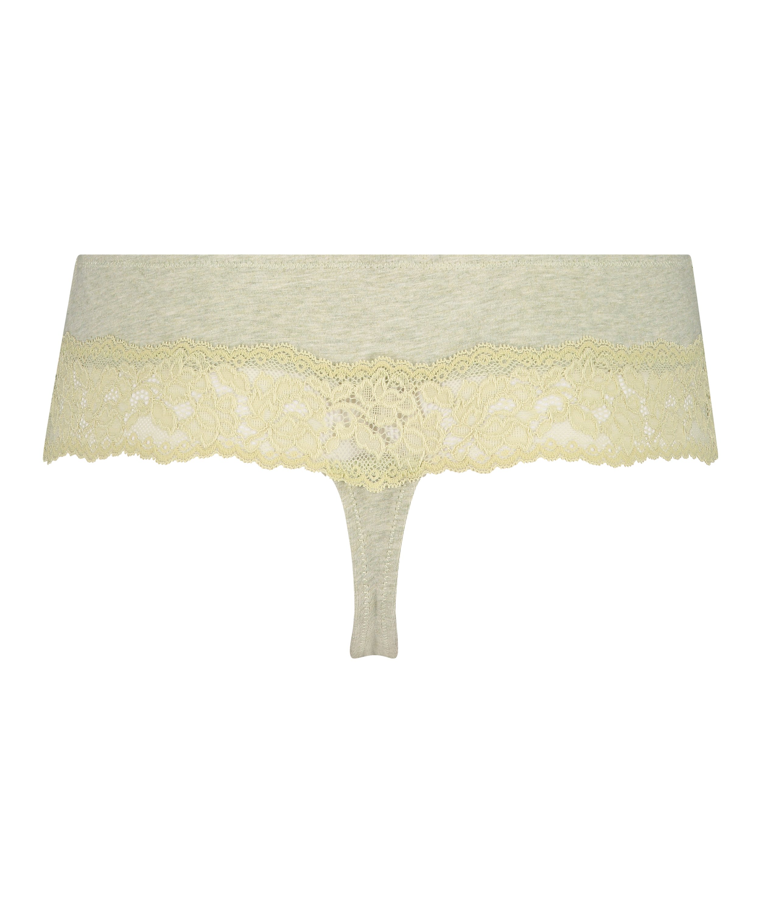 Boxer string Coton, Vert, main