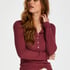 Pyjamatop lange mouwen, Rood
