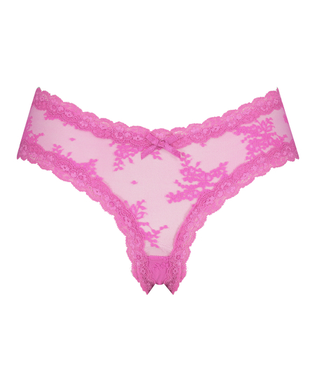 Brazilian V-shape mesh, Roze