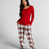 Top de pyjama Coton, Rouge