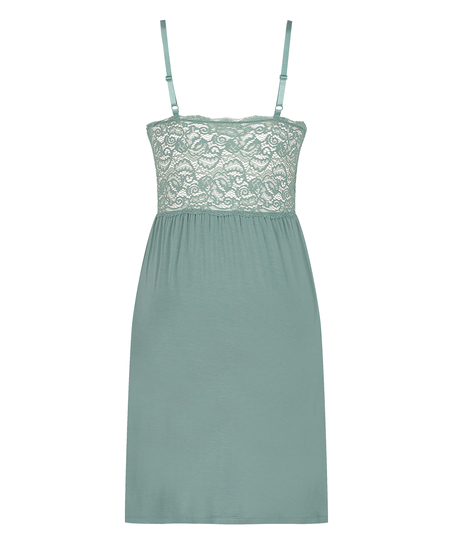 Slipdress Jersey lace Vera, Groen