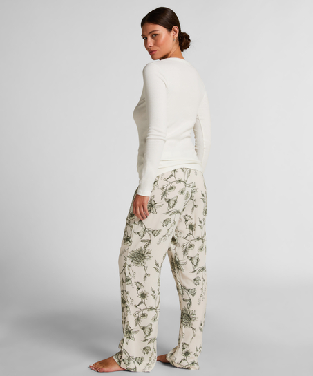 Pyjamatop Katoen, Wit