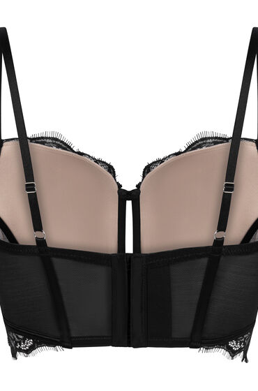 Hunkemöller Voorgevormde longline beugel bh Prina Zwart, foto 2