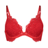 Voorgevormde push-up beugel bh Pauline, Rood