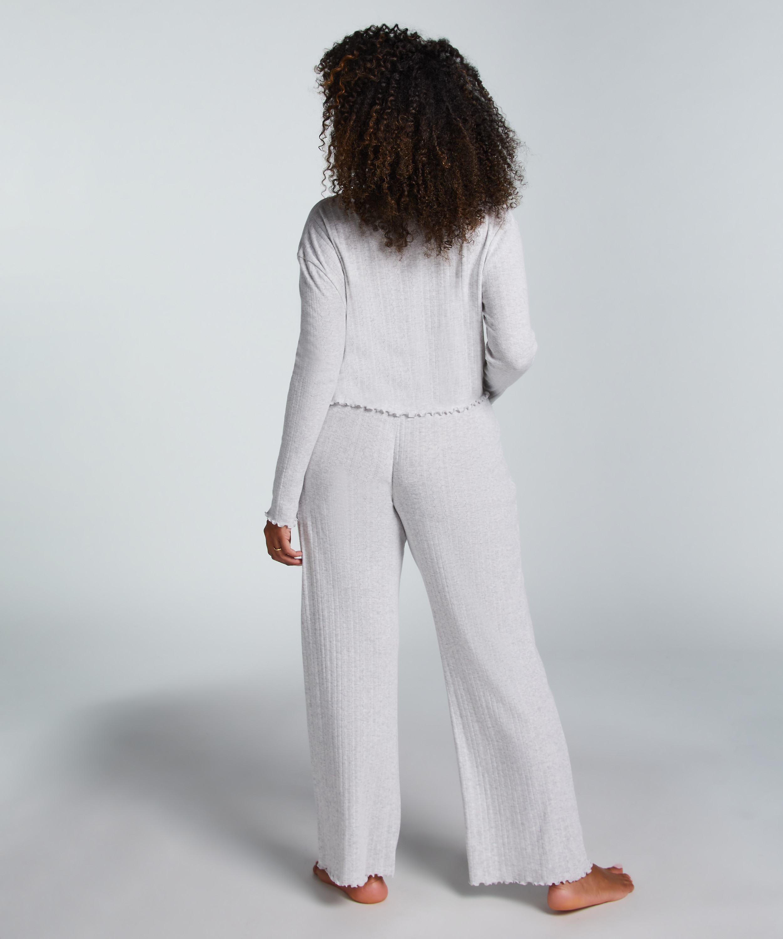 Pyjamatop Pointelle, Beige, main