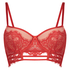 Voorgevormde longline beugel bh Yves, Rood