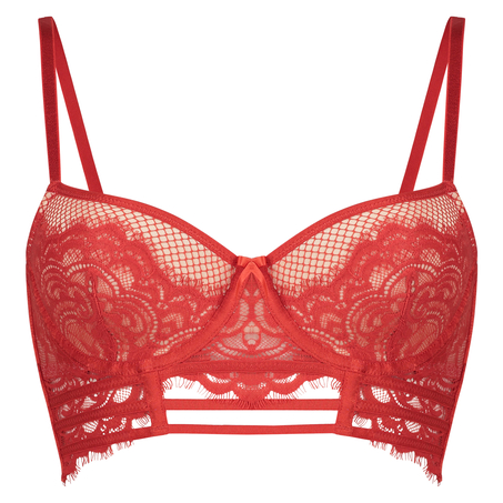 Voorgevormde longline beugel bh Yves, Rood