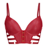 Voorgevormde push up beugel bh Vicky, Rood