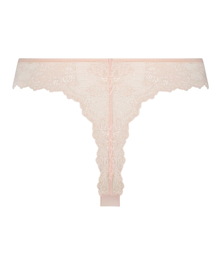 Invisible string Lace back, Roze