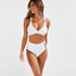 Crop top Bikini Duran, Blanc