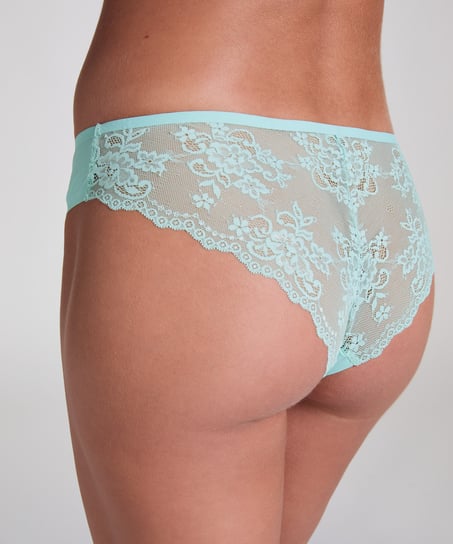 Invisible brazilian Lace Back, Blauw