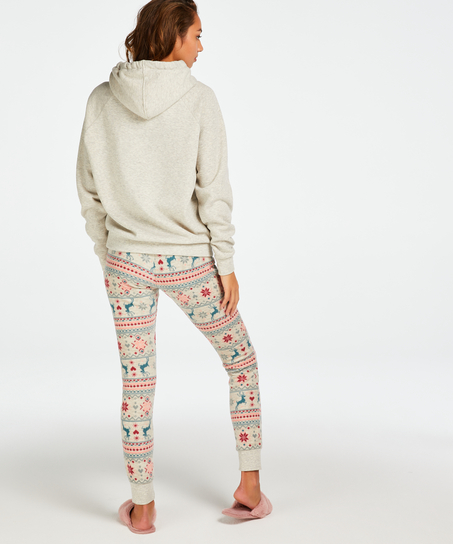 Lange mouwen Hoodie, Beige