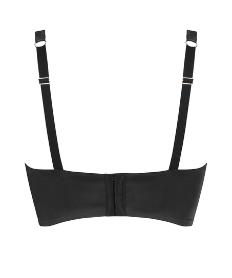 Soutien-gorge bustier à armatures préformé Nicole, Noir