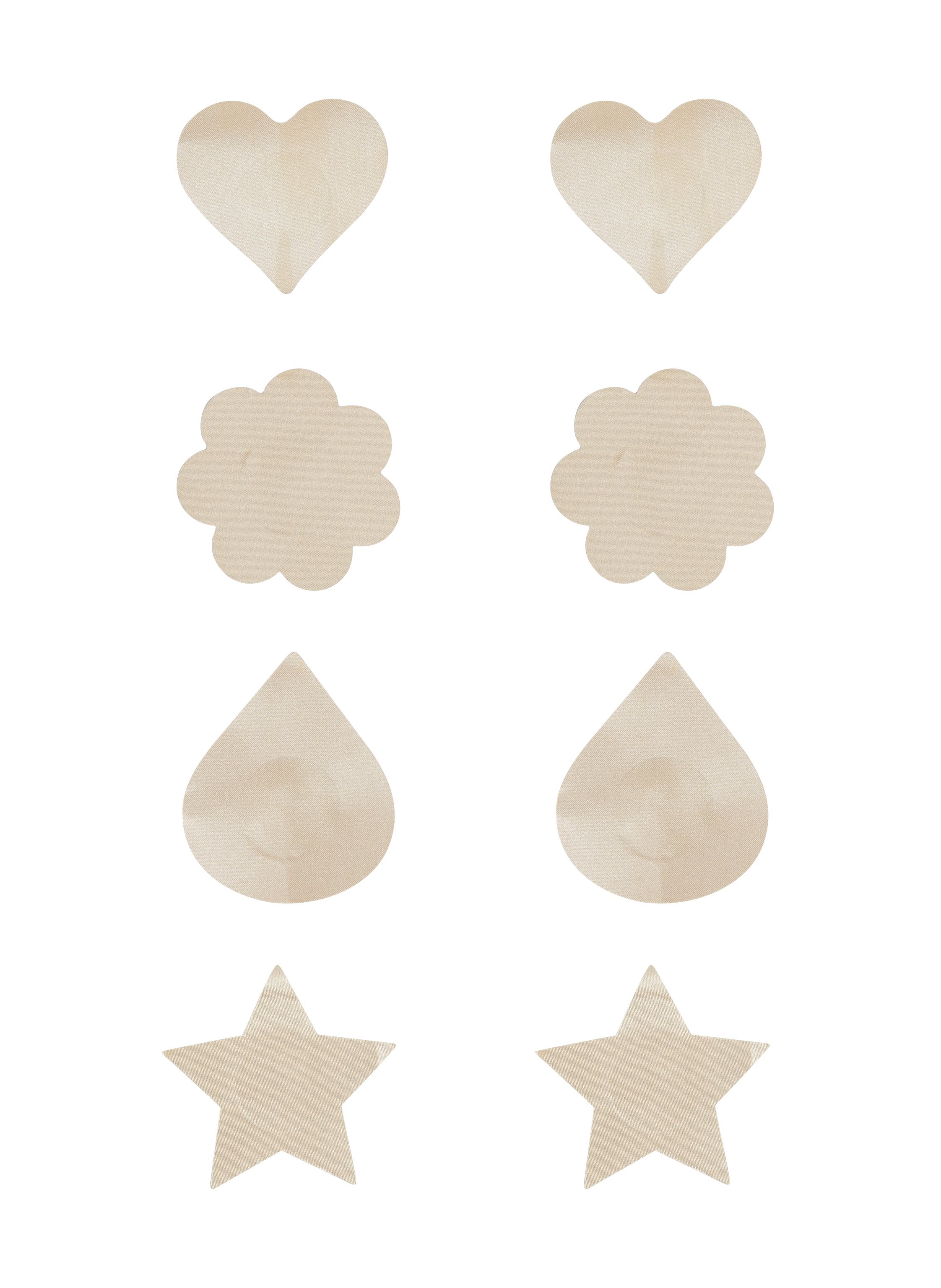 Lot de 4 Cache Mamelons, Beige, main