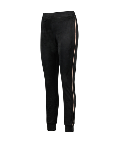 Jogger Velours, Zwart