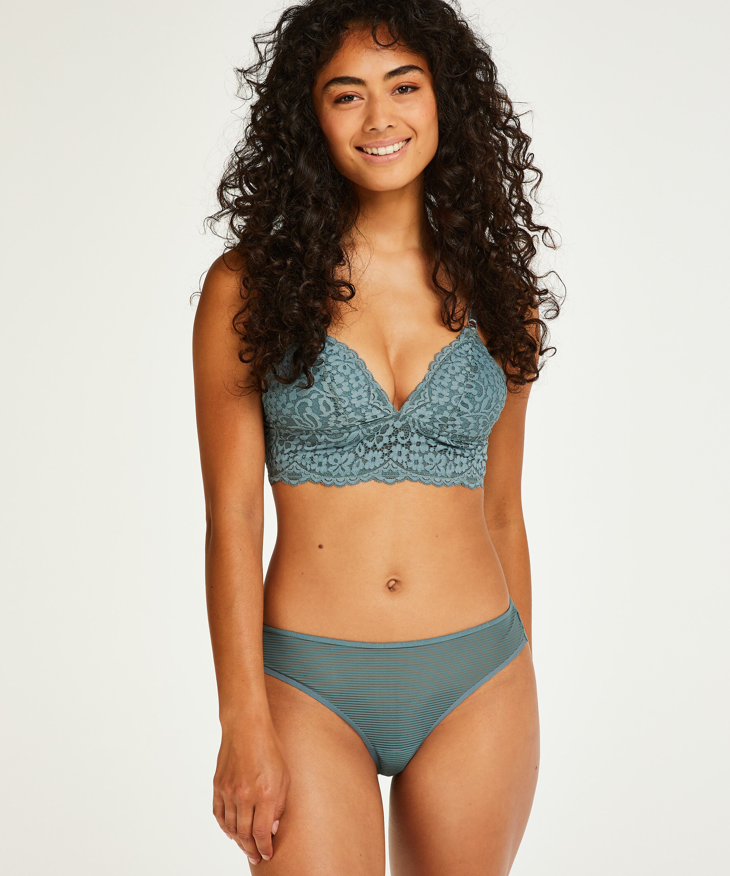 Invisible string Stripe mesh, Groen
