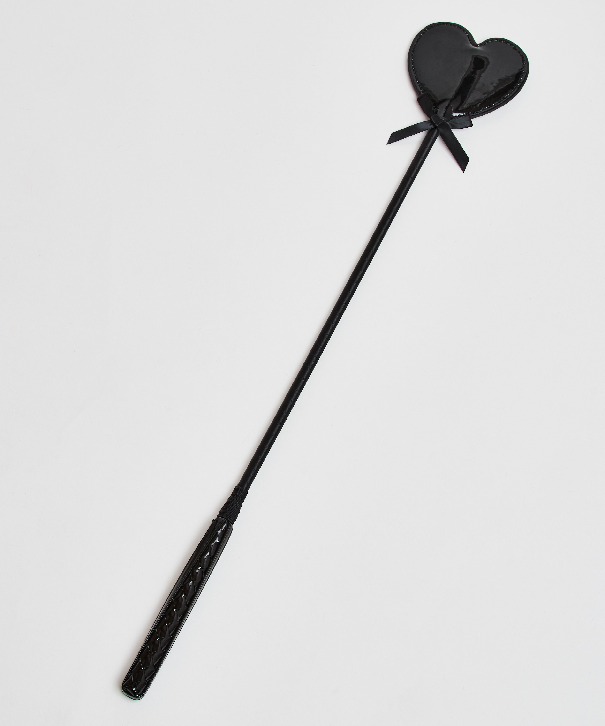 Fouet imitation cuir Private, Noir, main