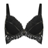 Voorgevormde longline push-up beugel bh Desire, Zwart