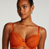 Soutien-gorge &agrave; armatures non-pr&eacute;form&eacute; Marine, Orange