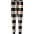 Petite Pyjamabroek Twill Check, Zwart